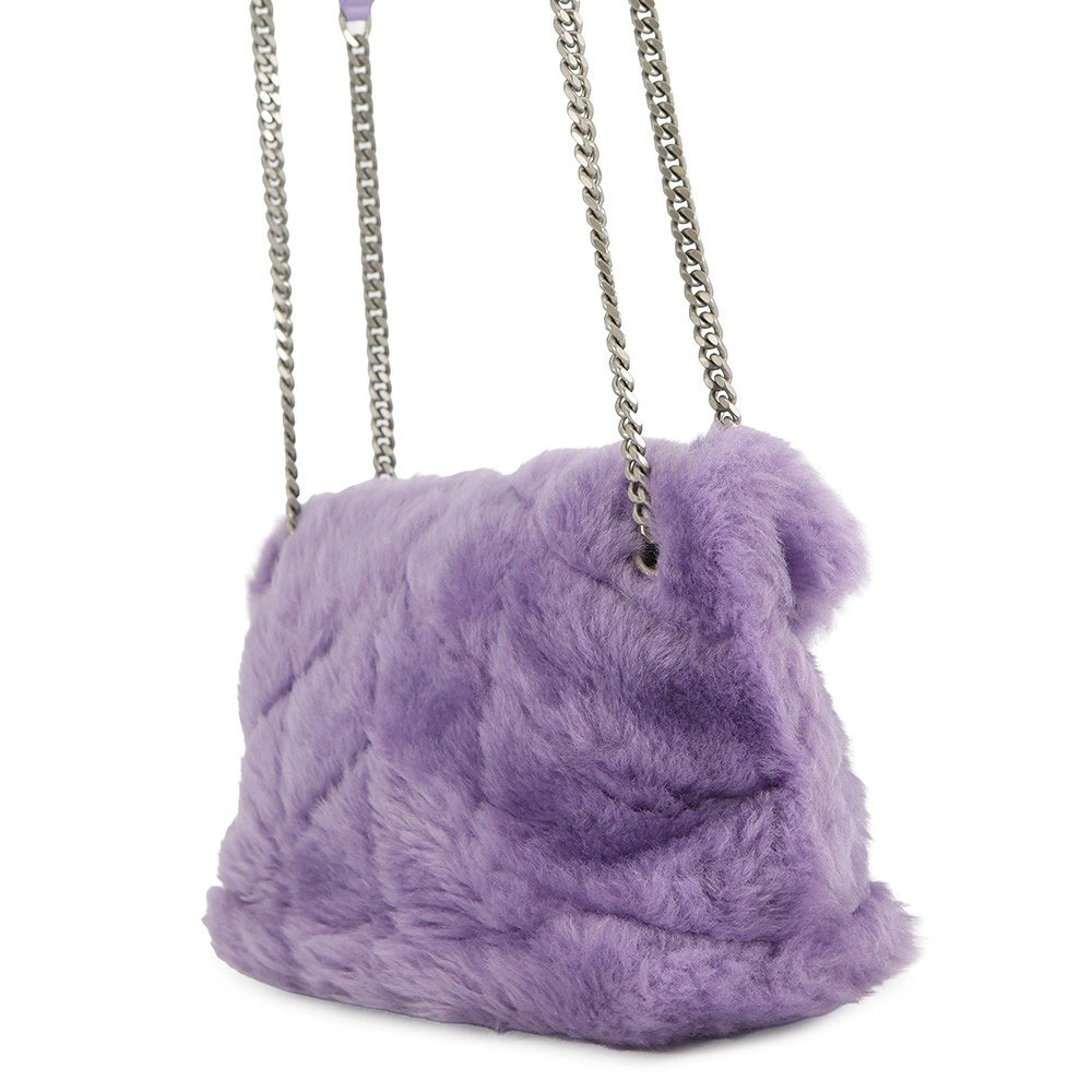 Saint Laurent Puffer Chain Loulou Bag Paris Shoulder Fur